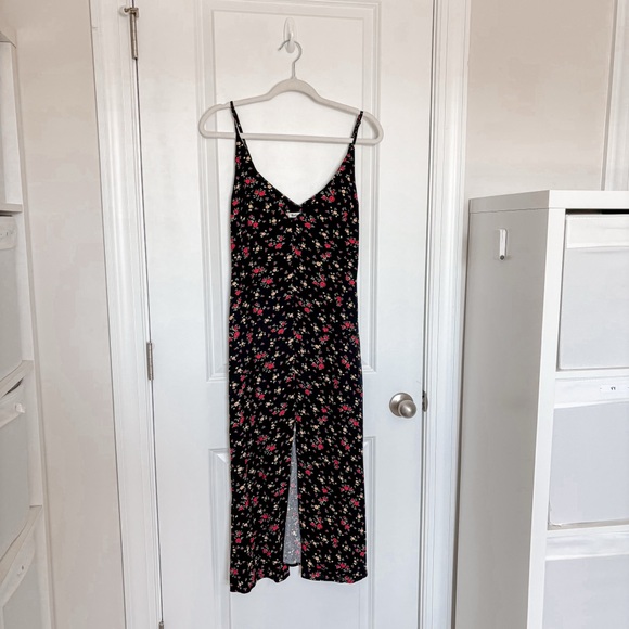 Reformation Bates Floral Sleeveless Midi Slit Dress Rebecca - Picture 2 of 6
